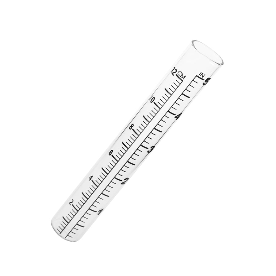 Flat Bottomed Gauge Test Tube With Scale For Weather Measurement Design For Farming And Climate Research
