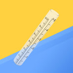 Flat Bottomed Gauge Test Tube With Scale For Weather Measurement Design For Farming And Climate Research