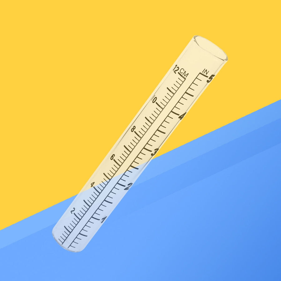 Flat Bottomed Gauge Test Tube With Scale For Weather Measurement Design For Farming And Climate Research