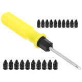 Car Wheel Puncture Repair Screws 1 Set with Iron and Rubber for Tires - Side View