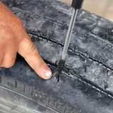 Car Wheel Puncture Repair Screws 1 Set with Iron and Rubber for Tires - 45-Degree Angle