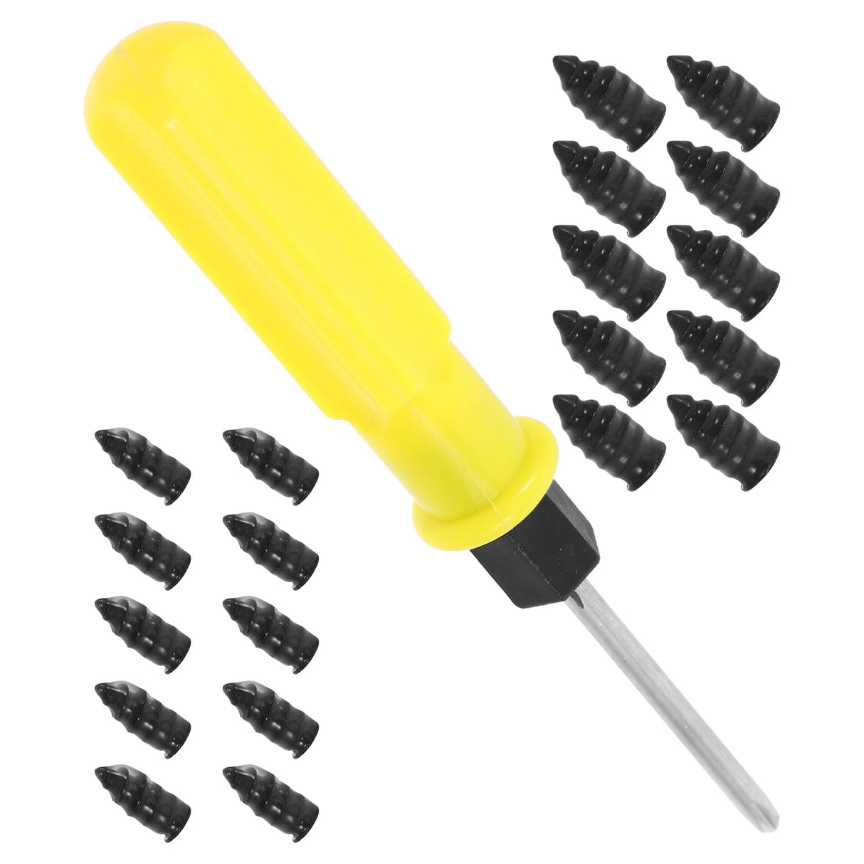 Car Wheel Puncture Repair Screws 1 Set with Iron and Rubber for Tires
