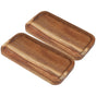 Wood Fruit Tray Wooden Tray Multi-Color 2Set