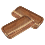 Wood Fruit Tray Wooden Tray Multi-Color 2Set