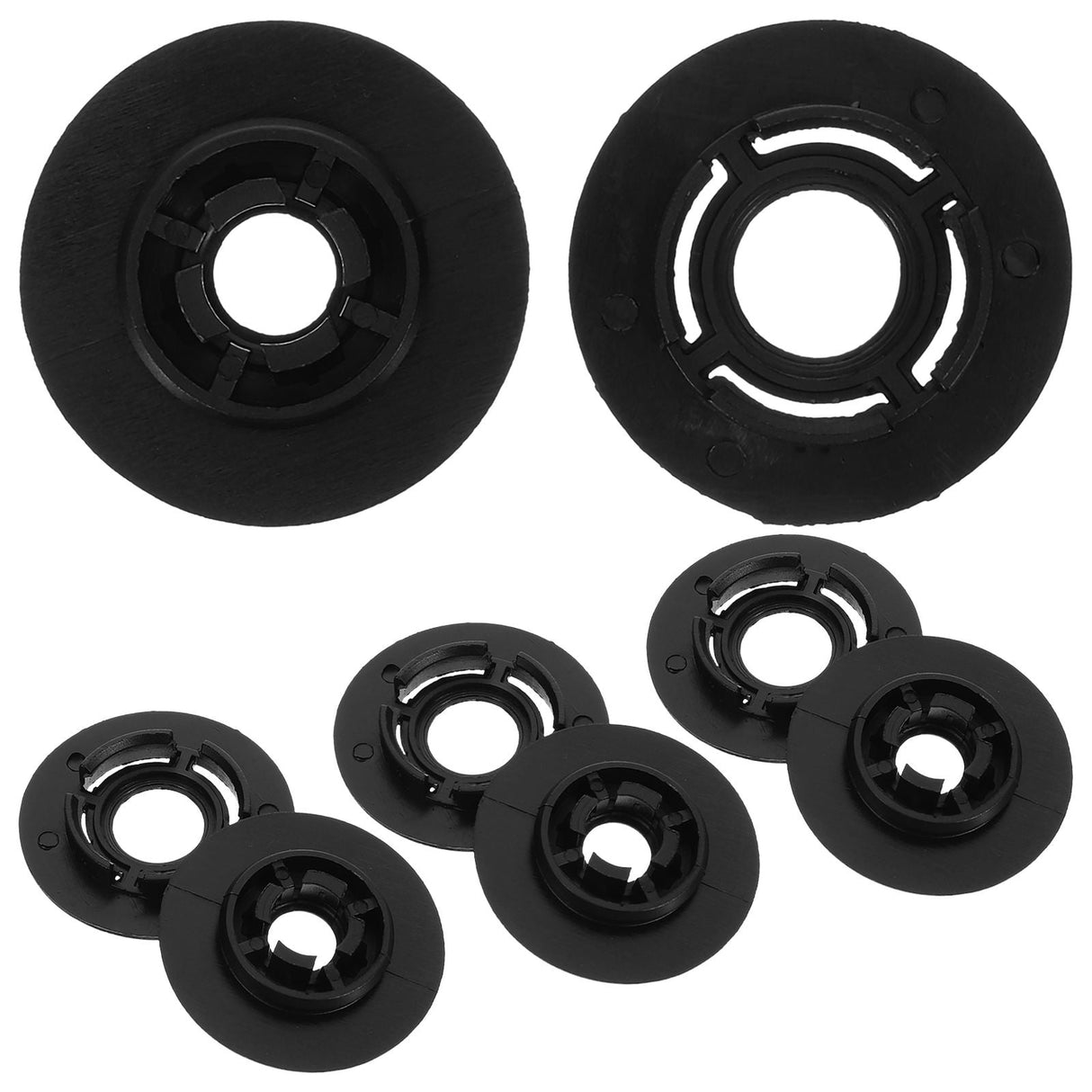 4Pcs Car Accessories Floor Mat Clips Black Plastic Clips for Vehicle 1.57X1.57X0.28in