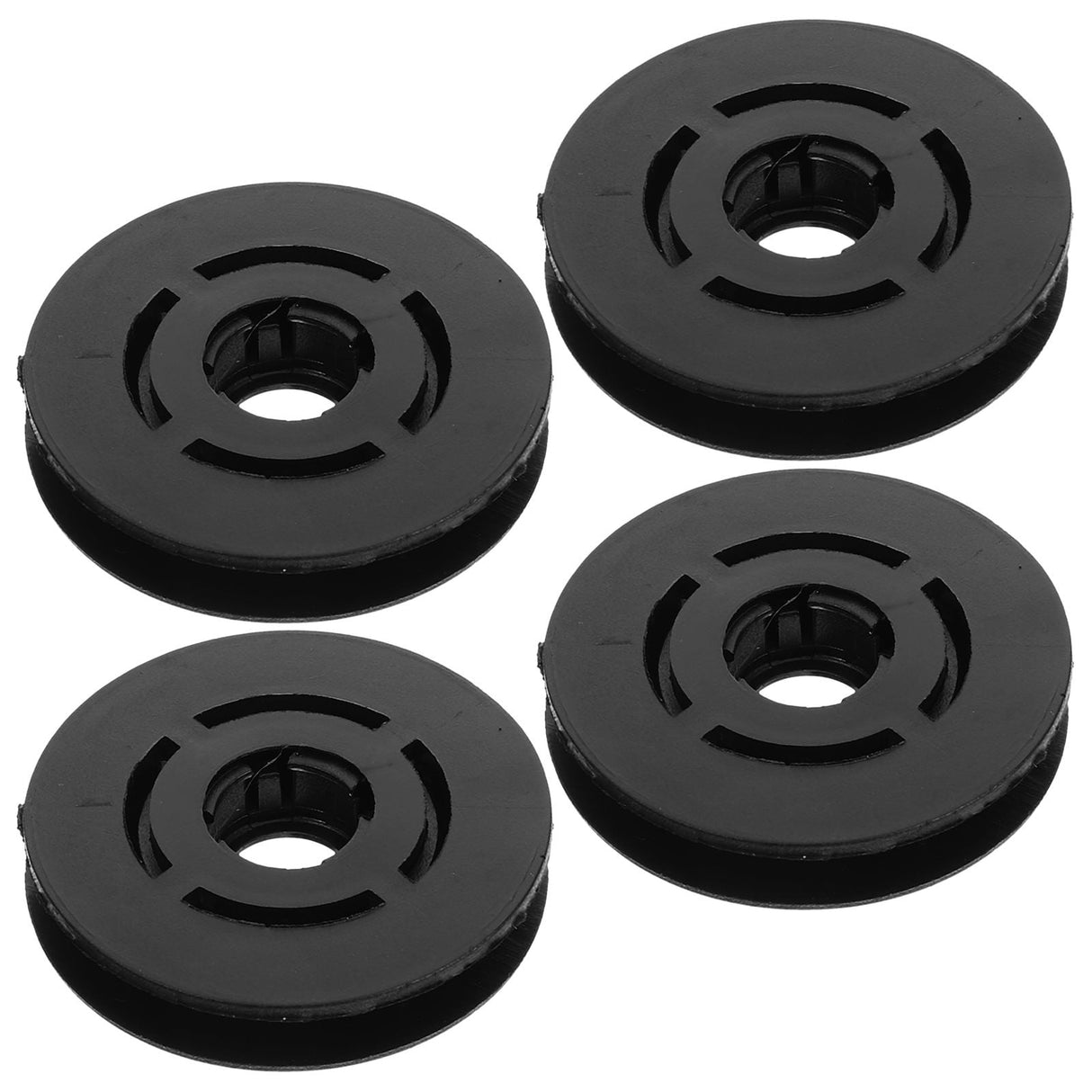 4Pcs Car Accessories Floor Mat Clips Black Plastic Clips for Vehicle 1.57X1.57X0.28in