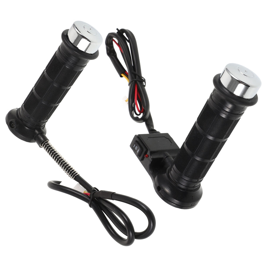 1 Pair Heated Motorcycle Handlebars 14.00X9.30X4.00cm Rubber Plastic for Cold Weather
