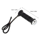 1 Pair Heated Motorcycle Handlebars 14.00X9.30X4.00cm Rubber Plastic for Cold Weather