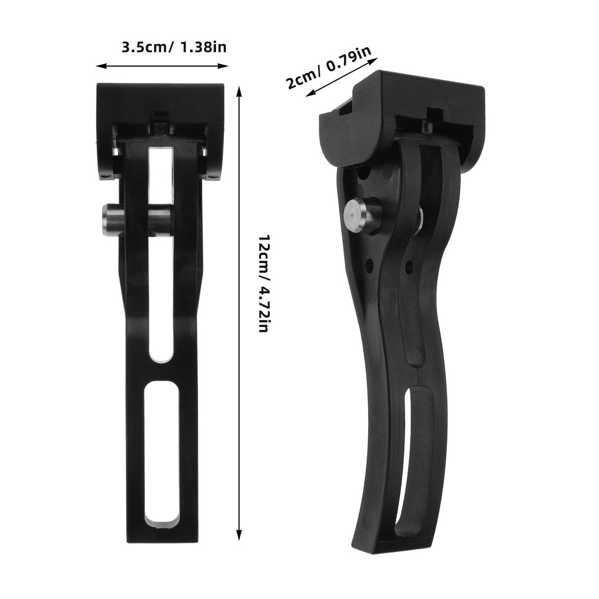 1Pack Truck Bed Cover Clamp T-Bolt Buckle Black Aluminum Plastic for Secure Attachment 4.7x1.4x0.8in