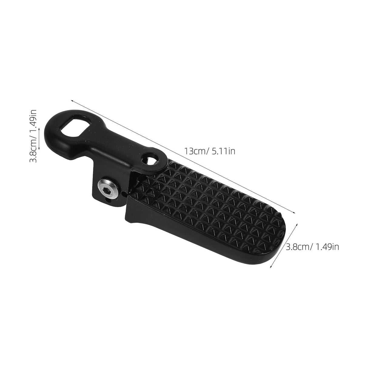 1 Pair Metal Peg Pedal Non Slip Foldable Aluminium Iron For Cyclists Outdoor Riding