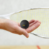 Small Squash Ball Black Rubber 1Set 1.6In - Side View