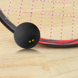 Small Squash Ball Black Rubber 1Set 1.6In - Low Angle