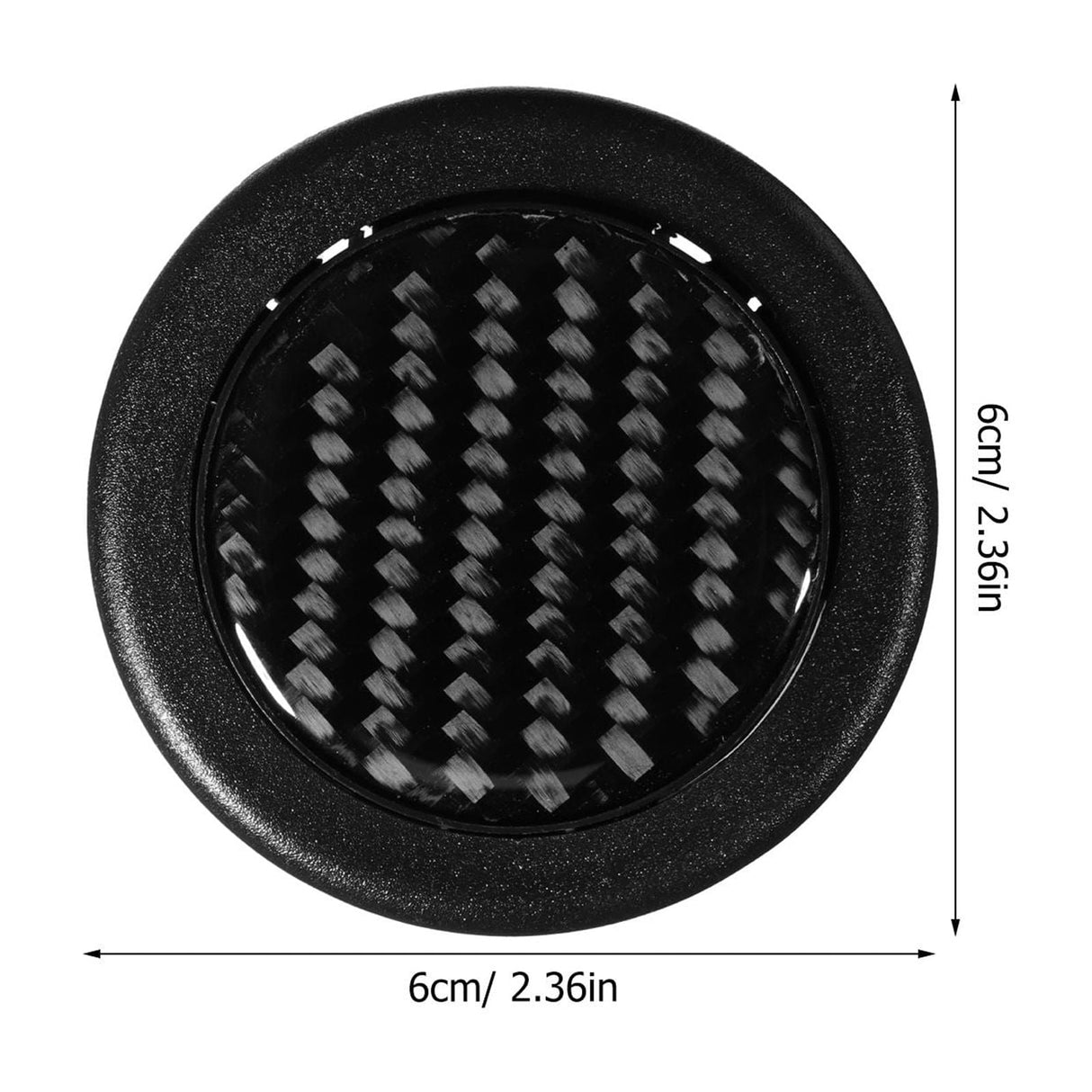 1Pack Black Plastic Horn Button Cover for Car