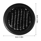 1Pack Black Plastic Horn Button Cover for Car - Front View