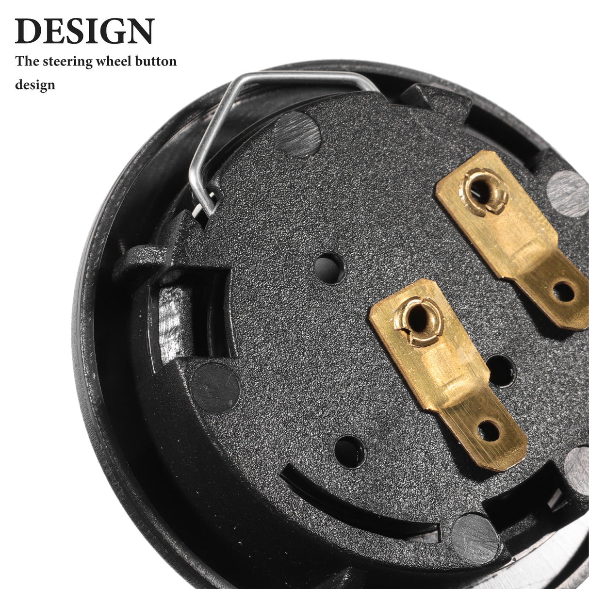 1Pack Black Plastic Horn Button Cover for Car