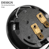 1Pack Black Plastic Horn Button Cover for Car