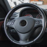 1Pack Black Plastic Horn Button Cover for Car - Rear View