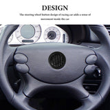 1Pack Black Plastic Horn Button Cover for Car