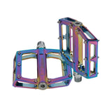 Colorful Aluminum Alloy Foot Pedals for Cyclists 1 Pair 4.5*3.6*0.8in