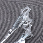 1Set Iron Bike Bracke for Bikes with Rear Kickstand 38 x 25 x 0.4in Silver