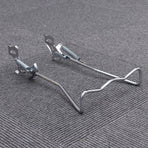 1Set Iron Bike Bracke for Bikes with Rear Kickstand 38 x 25 x 0.4in Silver