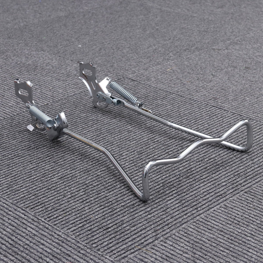 1Set Iron Bike Bracke for Bikes with Rear Kickstand 38 x 25 x 0.4in Silver