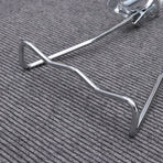 1Set Iron Bike Bracke for Bikes with Rear Kickstand 38 x 25 x 0.4in Silver