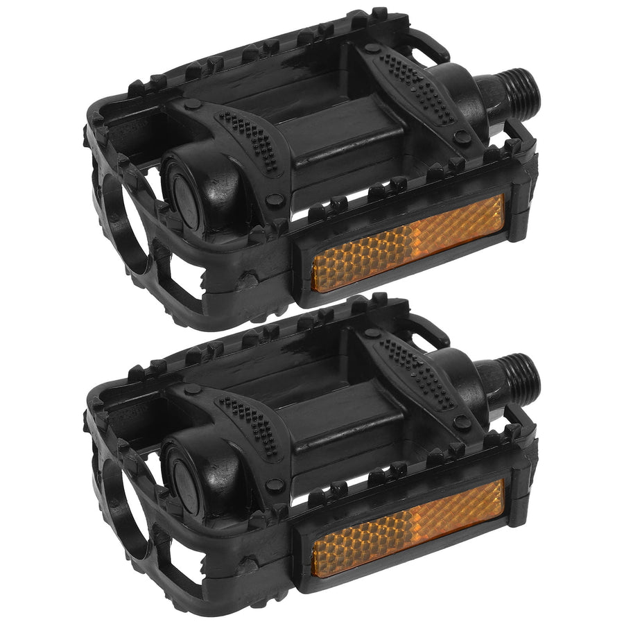 1 Pair Outdoor Bike Pedals Stable Riding Fine Craft Design Black