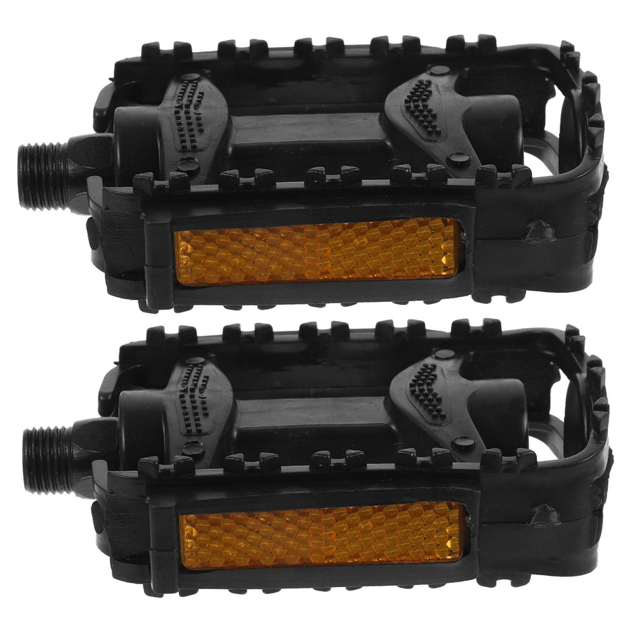 1 Pair Outdoor Bike Pedals Stable Riding Fine Craft Design Black