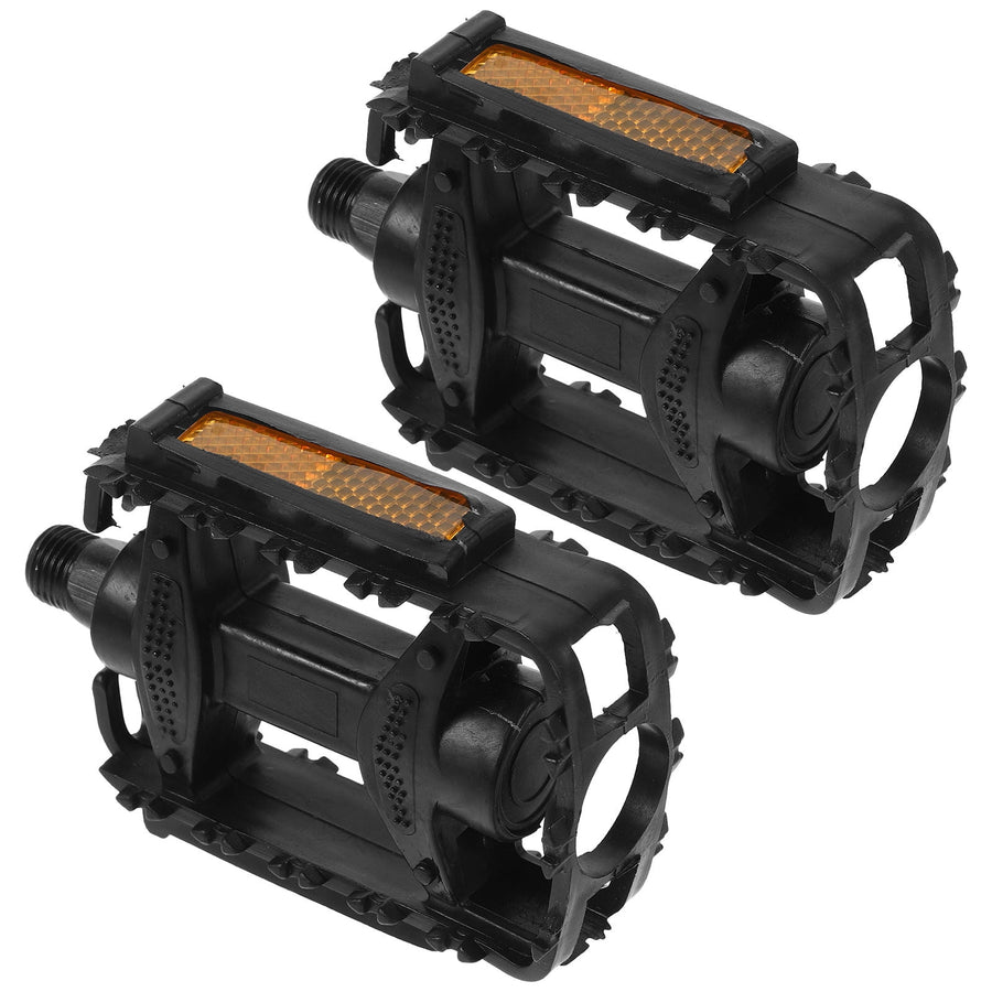 1 Pair Outdoor Bike Pedals Stable Riding Fine Craft Design Black