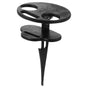 Outdoor Table Black Wooden Plastic 1Pc 11.8x7.9x7.9in