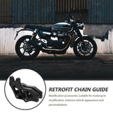 Motorcycle Sprocket Guard 1Pack for Dirt Biking Black Plastic Chain Protection and Safety - Side View