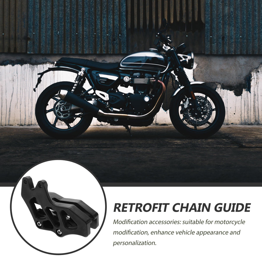 Motorcycle Sprocket Guard 1Pack for Dirt Biking Black Plastic Chain Protection and Safety