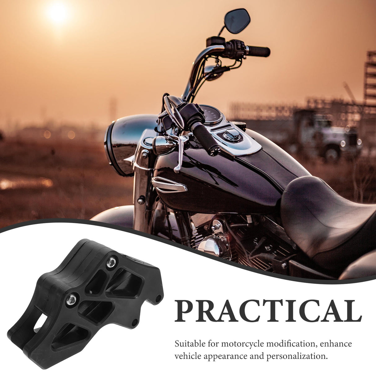 Motorcycle Sprocket Guard 1Pack for Dirt Biking Black Plastic Chain Protection and Safety