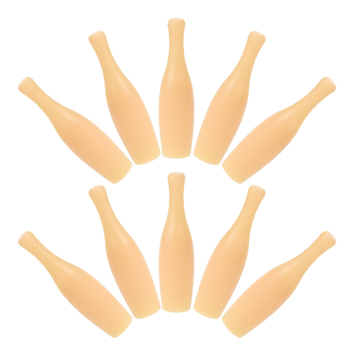 Desktop Bowling Toys Plastic 10Pcs 2.4X0.6X0.6In