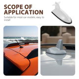 1Pcs Car Antenna Top Cover White Plastic Car Roof Antenna for Car Owners Use