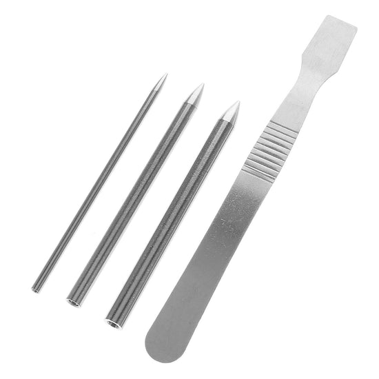 4Set Pry Tool Stitching Baseball Glove Lacing Silver