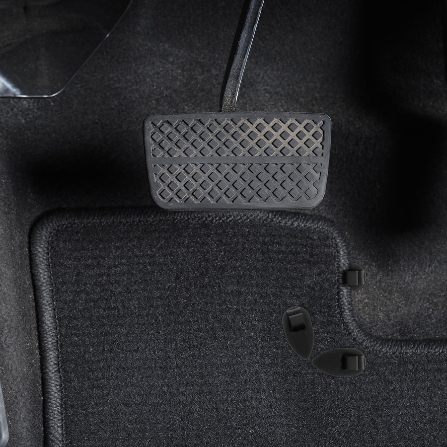 10Pcs Car Floor Mat Clips Black Plastic for Vehicle Supply and Safety