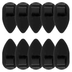 10Pcs Car Floor Mat Clips Black Plastic for Vehicle Supply and Safety