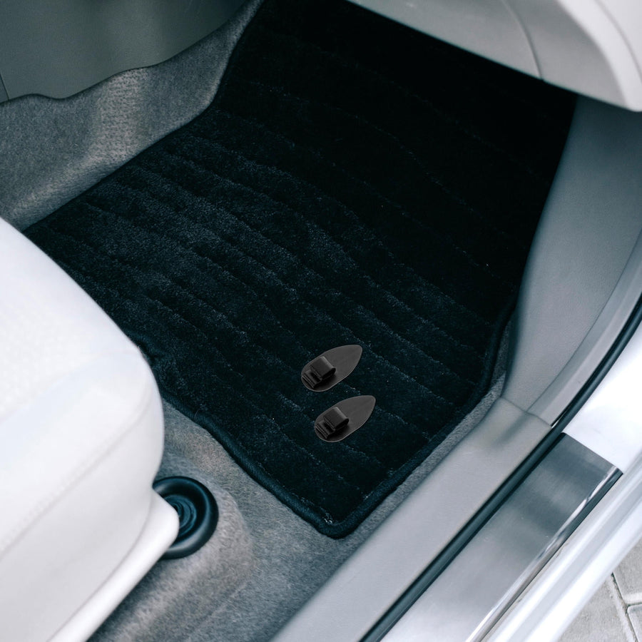 10Pcs Car Floor Mat Clips Black Plastic for Vehicle Supply and Safety