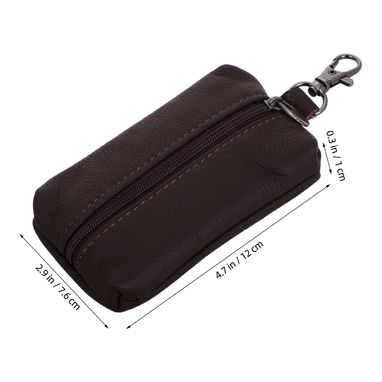 1Pcs Keychain Card Holder Key Case Wallet with Wristlet and Coin Organizer for Men and Women