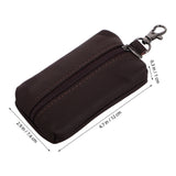1Pcs Keychain Card Holder Key Case Wallet with Wristlet and Coin Organizer for Men and Women - Front View