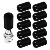 16X Lug Nuts Black Aluminium Alloy Car Wheel Nut Covers Daily Use