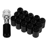 16X Lug Nuts Black Aluminium Alloy Car Wheel Nut Covers Daily Use