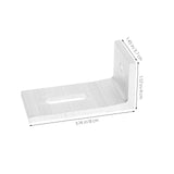 Aluminum Alloy Solar Panel Mounting 1 Set L Shaped For Rv Roof Installation And Support - Front View