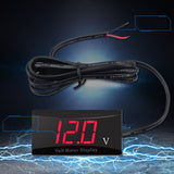 Red Led Voltmeter 12V 1Pack For Car And Motorcycle With Low Power Consumption And Anti-Frost Features