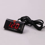 Red Led Voltmeter 12V 1Pack For Car And Motorcycle With Low Power Consumption And Anti-Frost Features