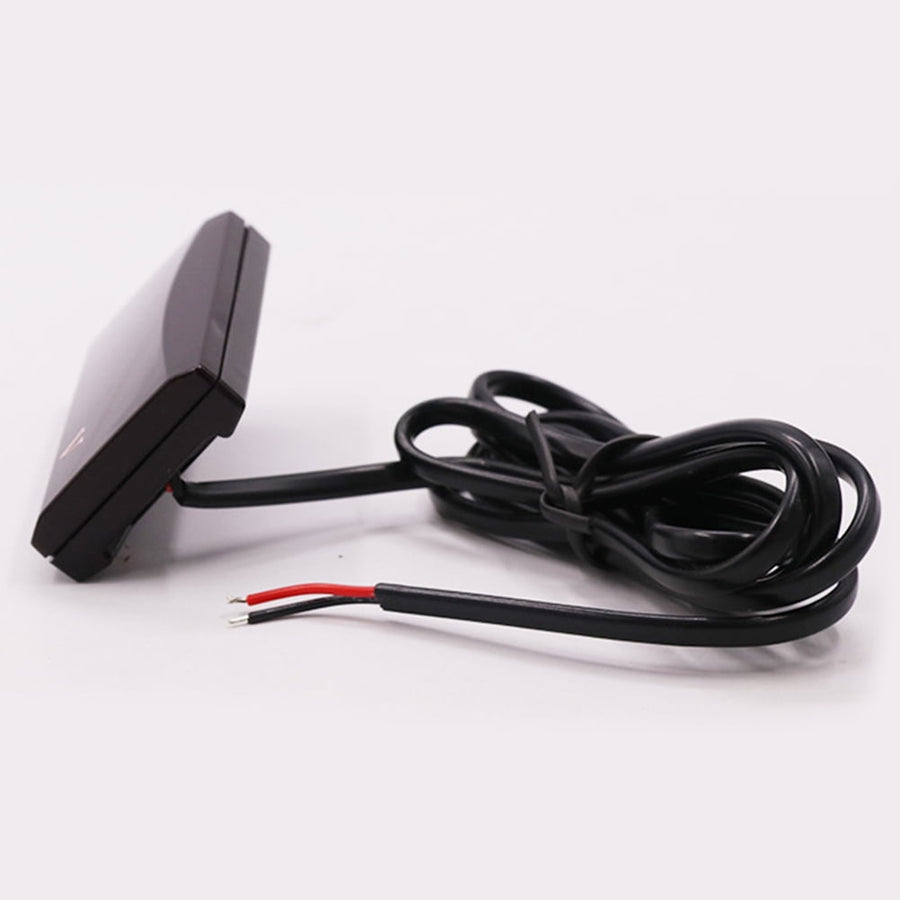 Red Led Voltmeter 12V 1Pack For Car And Motorcycle With Low Power Consumption And Anti-Frost Features