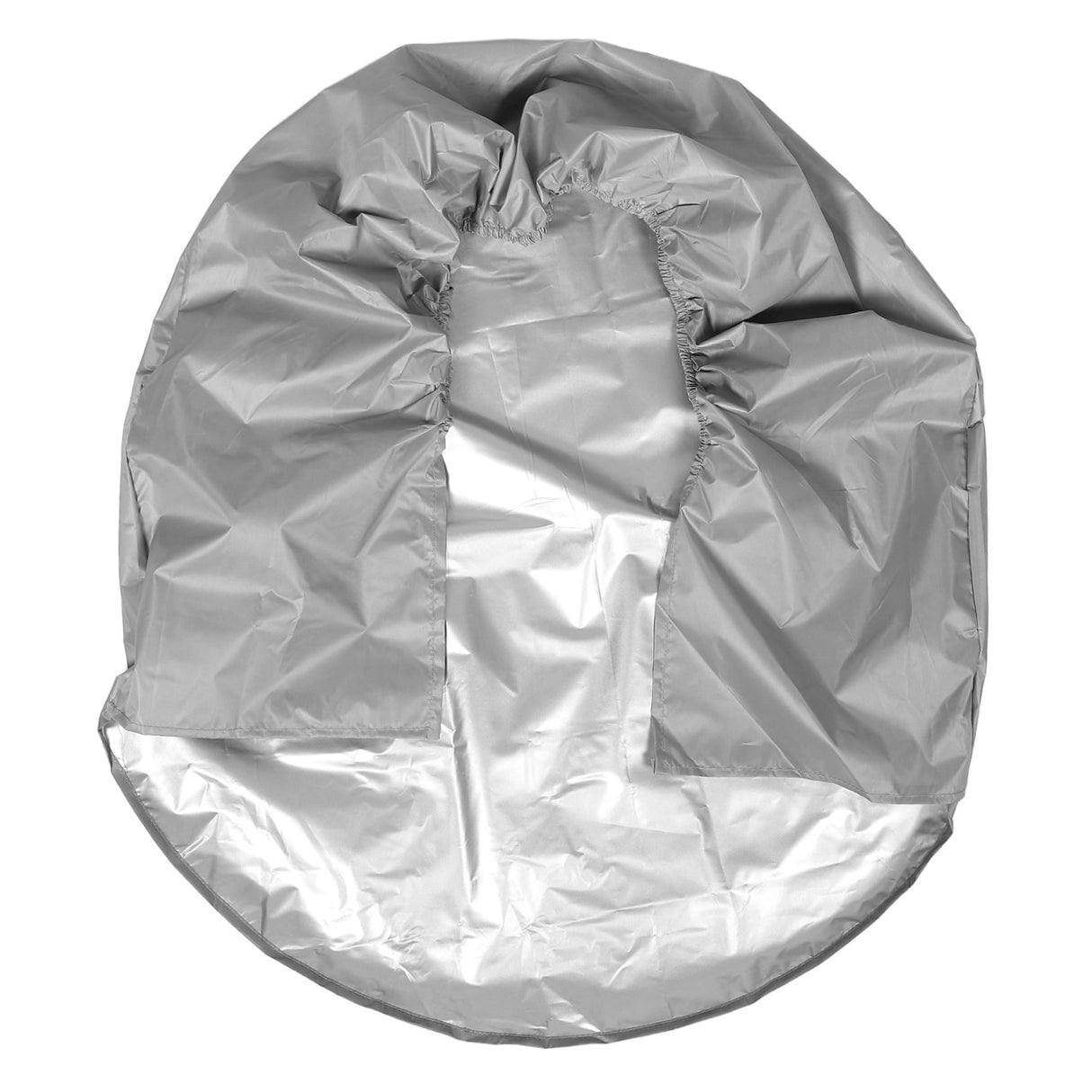 1Pcs RV Spare Tire Cover in Grey Coated Polyester Prevents Cracking and Extends Lifespan