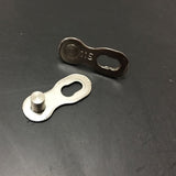 1 Pair Speed Chain Stainless Steel Buckle Chain for Bicycle Maintenance 9 Bike Chain Silver